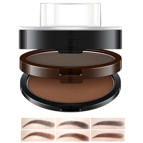 Eyebrow Stamp with Brow Brush Perfect Eye Brow Power One Second Make Up Nature Brow Makeup Tool