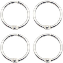 50PCS Binder Rings 1.25 Inch,Nickel Plated Steel Book Rings,Loose Leaf Binder Rings,Metal Rings for Index Cards