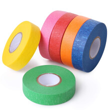 Colored Masking Tape, Colored Painters Tape for Arts and Crafts, 6 Pack, Drafting Tape, Craft Tape