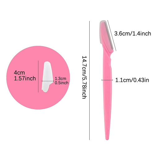 60Pcs Eyebrow Razors Multipurpose Exfoliating Tool,3 Colors 2