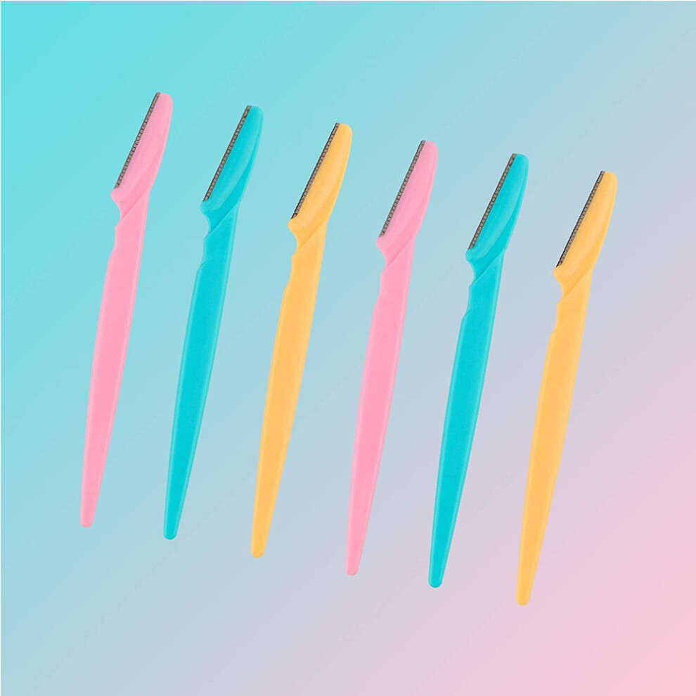 Limbo 60Pcs Eyebrow Razors Multipurpose Exfoliating Tool,3 Colors