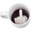 Ceramic mug with surprise effect - white finger design - gadget coffee mug as a gift 1