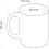 Ceramic mug with surprise effect - white finger design - gadget coffee mug as a gift 3