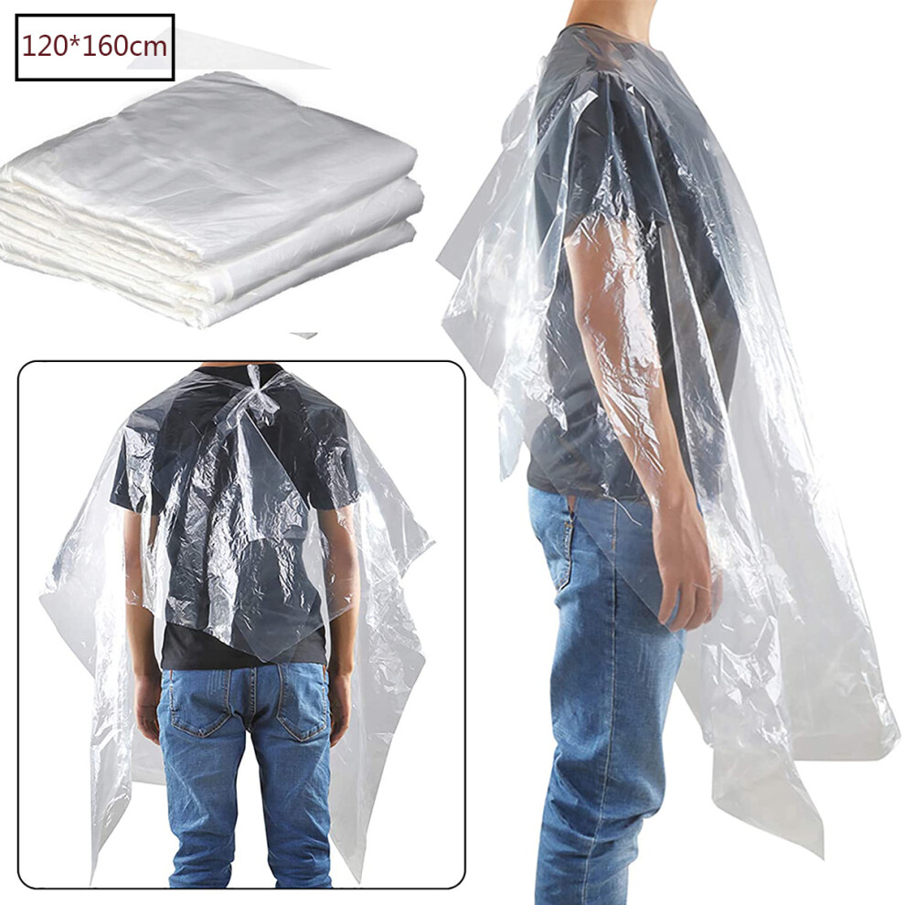 Limbo 50Pcs Waterproof Disposable Hairdressing Salon Capes, Transparent