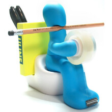 Office Supply Station Sticky Tape Dispenser - Cute and fun desk accessory for the office, home or school
