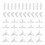 Aquarium airline hose connector plastic inline valve, 40 pcs 1