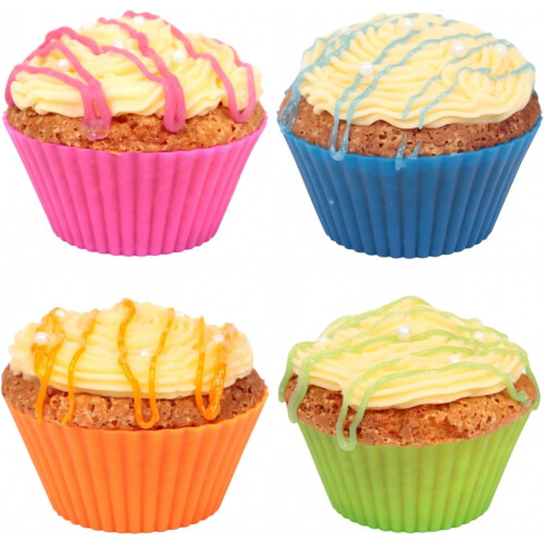Reusable and Non-stick Silicone Baking Cups, Cupcake Liners, Muffins Cup Molds, 24 Pack 2