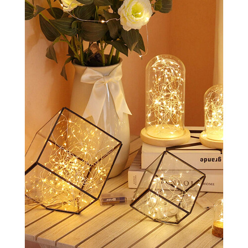 String Lights, 5M 50LED String Lights Battery Operated Mini Led Indoor String Lights Decoration 2