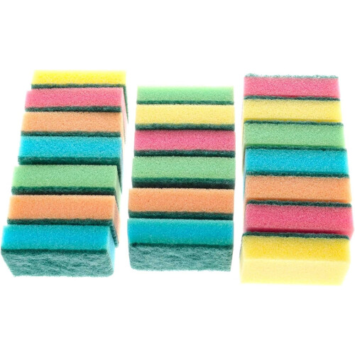 Cleaning sponge, dishwashing sponge, kitchen sponge, double-sided cleaning sponge, 20 pieces 2
