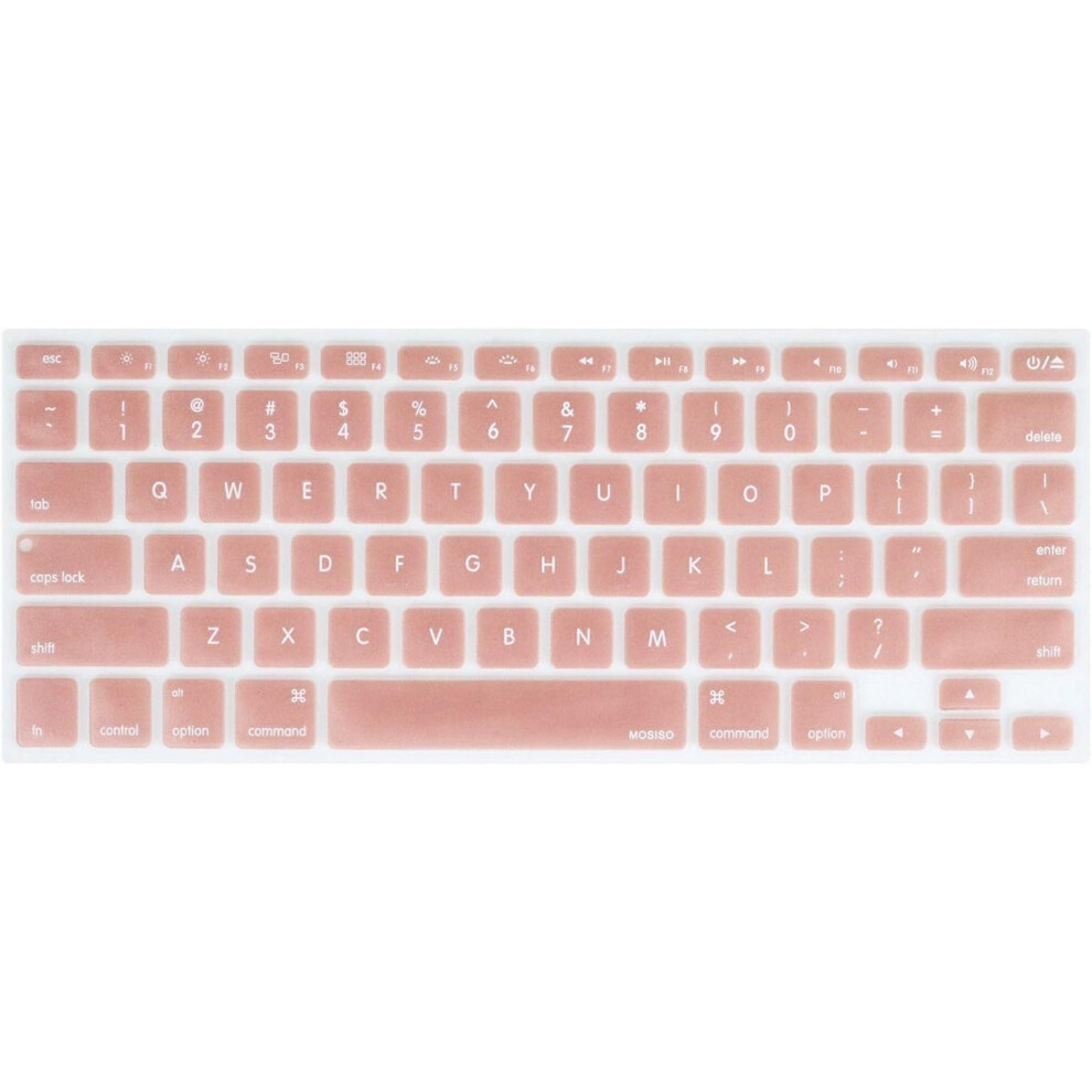 Silicone Keyboard Cover Compatible With Macbook Pro 13/15/17 Inch - Rose Gold 6228927271110
