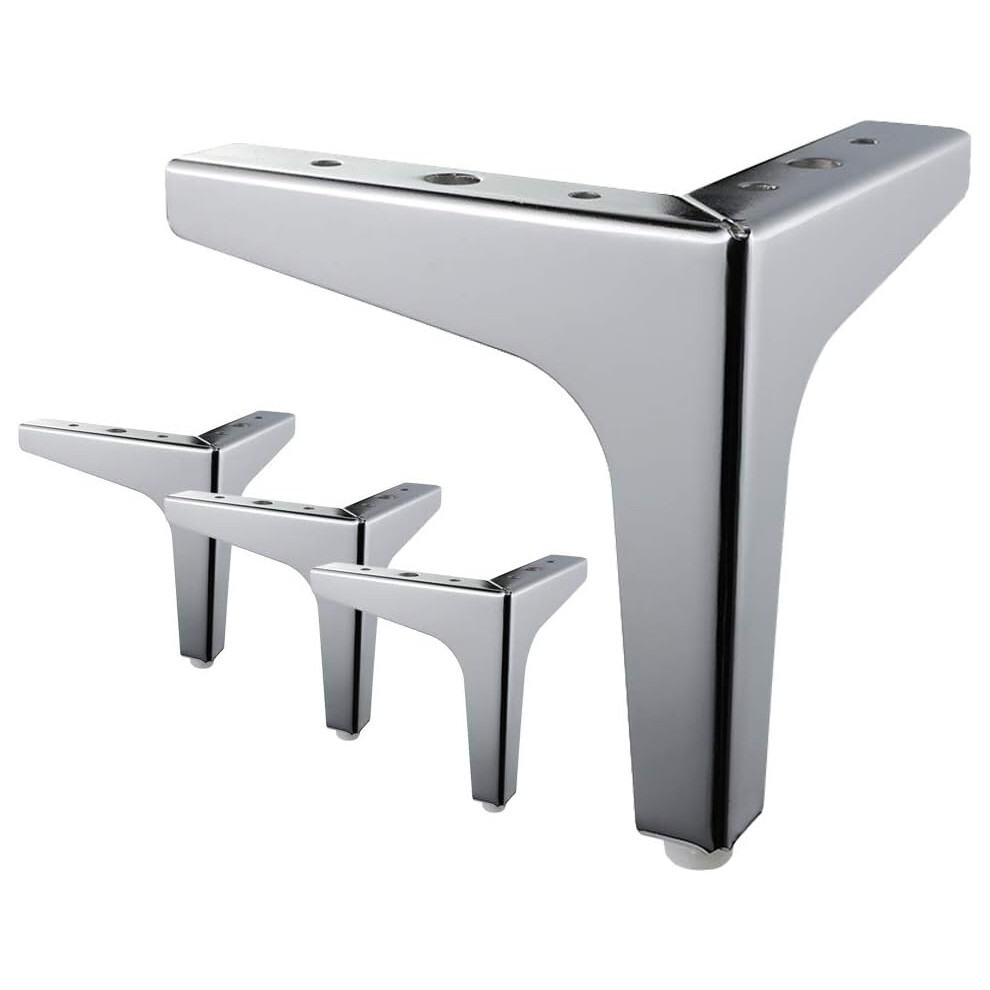 4 Modern Metal Diamond Triangle Furniture Feet Diy Replacement For Cabinet Cupboard Sofa - 5.31" / 13.5Cm 6228927271103
