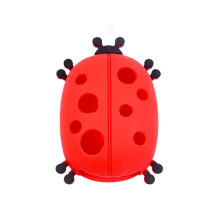 Ladybug Silicone Makeup Brush Cleaner Box 2 In 1 Silicone Brush Cleaner Pad With Holder