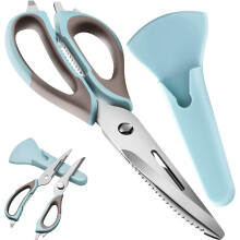 Kitchen Scissors-Heavy Duty Kitchen Shears Stainless Steel,Comes-Apart Detachable Kitchen Shears,With Magnetic Holder
