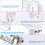 Automatic Soap Dispenser, 350ML Wall Mounted Soap Dispenser Touchless Gel Dispenser with Infrared Sensor 4