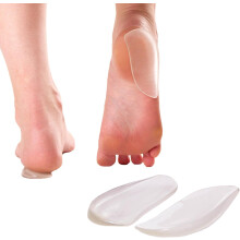 Medial & Lateral Heel Wedge Silicone Insoles (Pair) - Supination & Pronation Corrective Adhesive Shoe Inserts