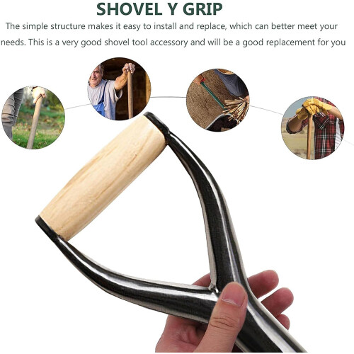 Replace Shovel Handle D-Type Plastic Shovel Snow Shovel Replacement Handle Metal Handle Shovel Tools 2