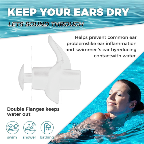 10Pcs Swimming Waterproof Silicone Earplugs 2