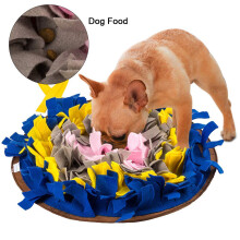 Dog Feeding Mat, Dog Snuffle Mat Small/Large Dog Training Pad Pet Nose Work Blanket Non Slip Pet Activity Mat-Blue