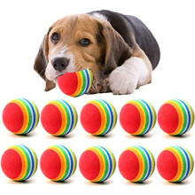 10Pcs Cute Mini Small Dog Pet Toys Dogs Chew Ball Puppy Ball For Pet Toy Puppies Tennis Ball Dog Toy Ball Pet Products