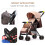 Baby Stroller Armrest Handle Sleeve Cover Universal Handle Cover Artificial Leather-Brown 6