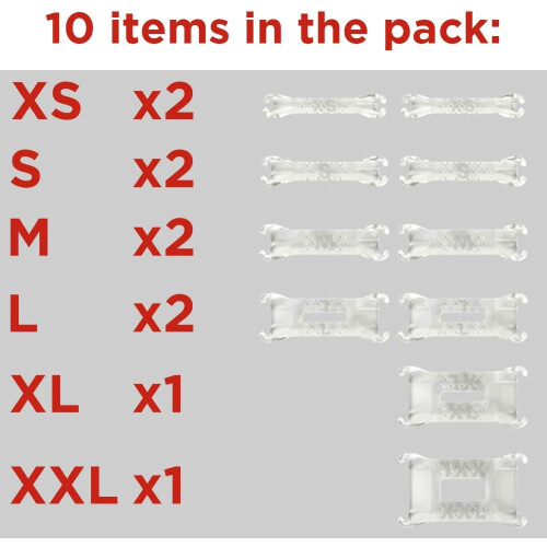 Invisible ring size adjuster for bulk rings (multiple sizes of 10 pieces) 2