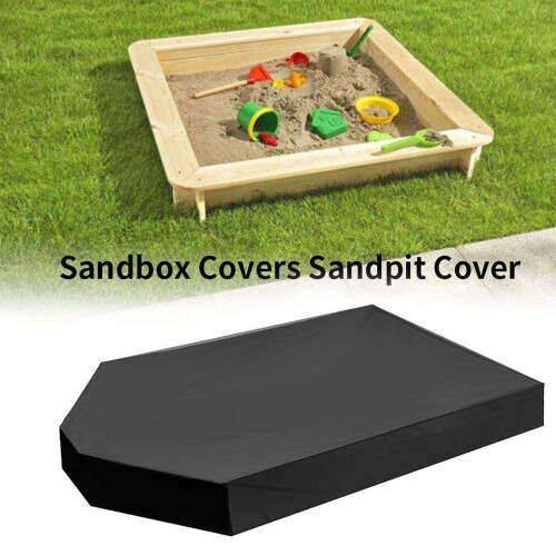 Sandbox Cover with Drawstring, Square Dustproof Protection Beach Sandbox Canopy (160*113*22cm) 2