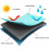 Sandbox Cover with Drawstring, Square Dustproof Protection Beach Sandbox Canopy (160*113*22cm) 6