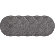 5Pcs Round Placemats Farmhouse Boho Placemats Cloth Placemat Rustic Woven Placemats