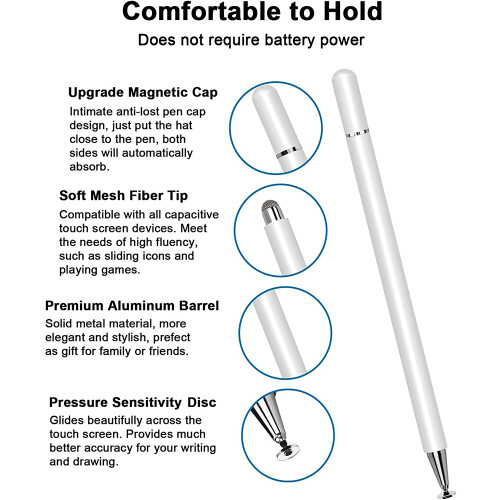 Stylus pen compatible with iPad touchscreen, universal stylus pen compatible with all Android smartphone tablets 2
