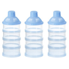 Baby Milk Powder Formula Dispenser, Non-Spill Smart Stackable Baby Feeding Travel Storage Container, 4 Layers