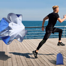 Running Speed Training, 56 Inch Speed Chute with Carry Bag, Resistance Running Parachute