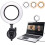 Video Conference Lighting Kit,Computer/Laptop Moniter LED Video Light Dimmable 6500K Ring Light for Remote Working 1