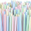 600PCS Plastic Straws Plastic Drinking Straws - Flexible Plastic Drinking Straws for Home, Bar, Parties 4
