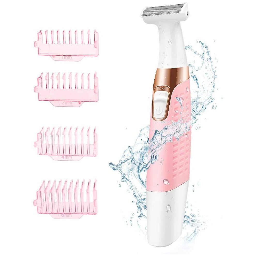 Limbo Electric Razor For Women, Painless 2-In-1 Wet & Dry Shaver Bikini Trimmer Razor Body Hair Removal