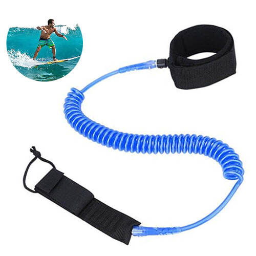 Coiled SUP Leash  Premium Design for Flat & Open Water Stand Up Paddle Board 1