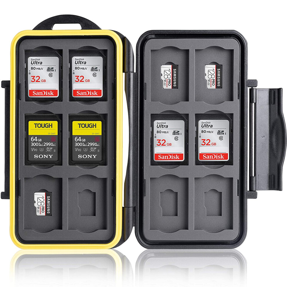 1 Pcs Le-48 Slot Memory Card Cassette, Holds 12 Sd And 12 Tf Cards, Waterproof And Shockproof Cassette Design 6228927285247