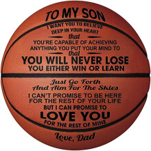 Engraved Outdoor Basketball Gift, Personalized 29.5" Basketball, Custom Birthday Graduation