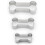 Dog Bone Cookie Cutter Set, Stainless Steel, 3-Piece 1