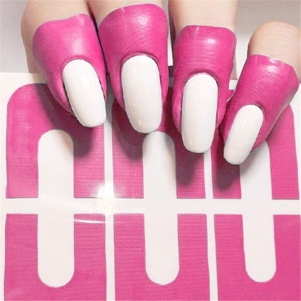 Limbo 60Pcs Nail Polish Stencil,Disposable Nail Protector Stickers Protective Stickers