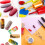 150Pcs Fan Nail Pattern Sticks,Practice Tools Displayed With Metal Divider Ring Holder 5