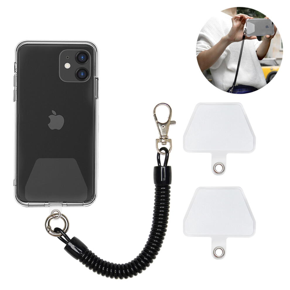 Cell Phone Lanyard Tether With Patch, Smartphone Wrist Strap