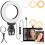 4" Ring Light for Laptop with Stand, Conference Lighting Kit, 3 Light Modes Dimmable LED Ringlight for Meetings 1