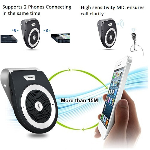 Bluetooth Hands-Free Speaker For Mobile Phones, Wireless Automatic Power On Car Receiver 1