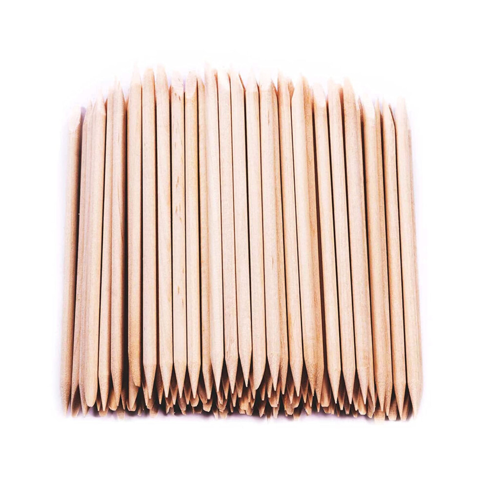 Limbo Orange 200Pcs Rosewood Nail Polish Sticks | Cuticle Pusher Made Of Wood | Cuticle Pushers For Manicures