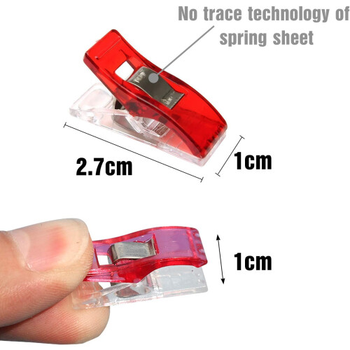 100Pcs Multipurpose Sewing Clips,Premium Quilting Clips,Assorted Random Colors Sewing Fabric Clips 1
