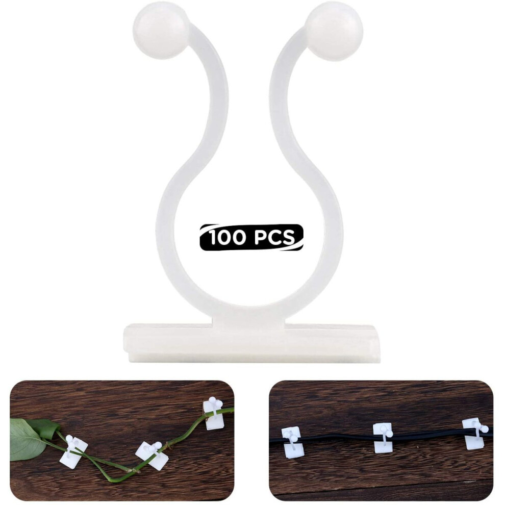 100 Pcs 1.5" X 1" X 0.5" Adhesive Plant Clips Plant Tacks Wire Clip-image-OPC-PDP5WHY-NEW