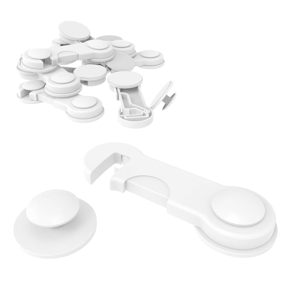 Limbo 10 Pieces Child Safety Cabinet Locks, Baby Proofing Latches Lock For Drawers, Toilet Seat, Fridge