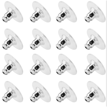 120pcs Earring Backs For Studs Bullet Clutch With Pad Earring Backings Hypoallergenic Earring Stoppers,Silver