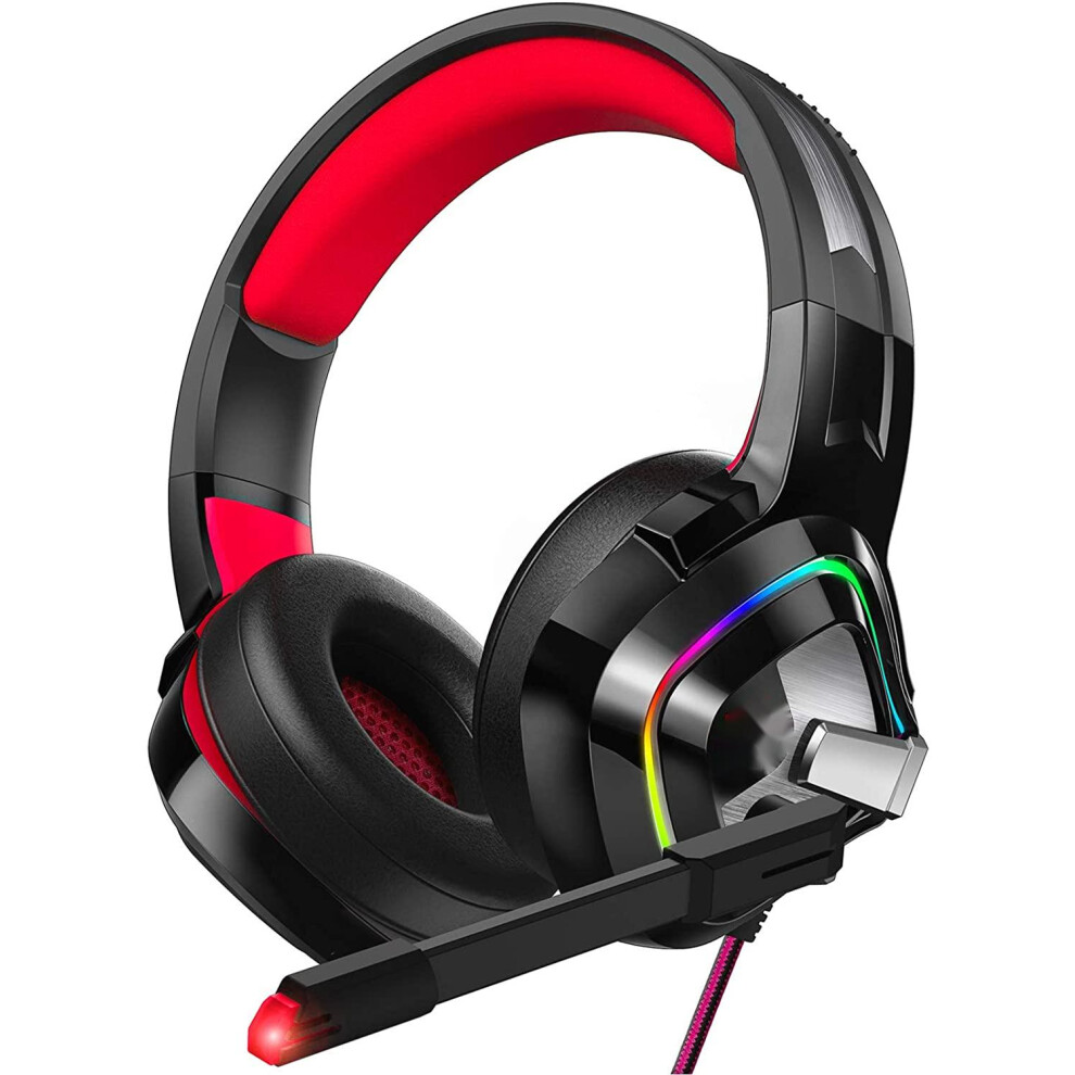Gaming Headset Compatible With Ps4, Ps5, Xbox One, Pc, Wired Headset With Noise Isolating Microphone 6228927289566