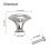 20pcs Kitchen Cabinet Knobs Pulls, Brushed Nickel Cabinet Knobs, Drawer Dresser Handles 6